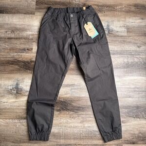 Prana Double Peak Jogger Pants Womens Size 4 Gray Lightweight Recycled NWT